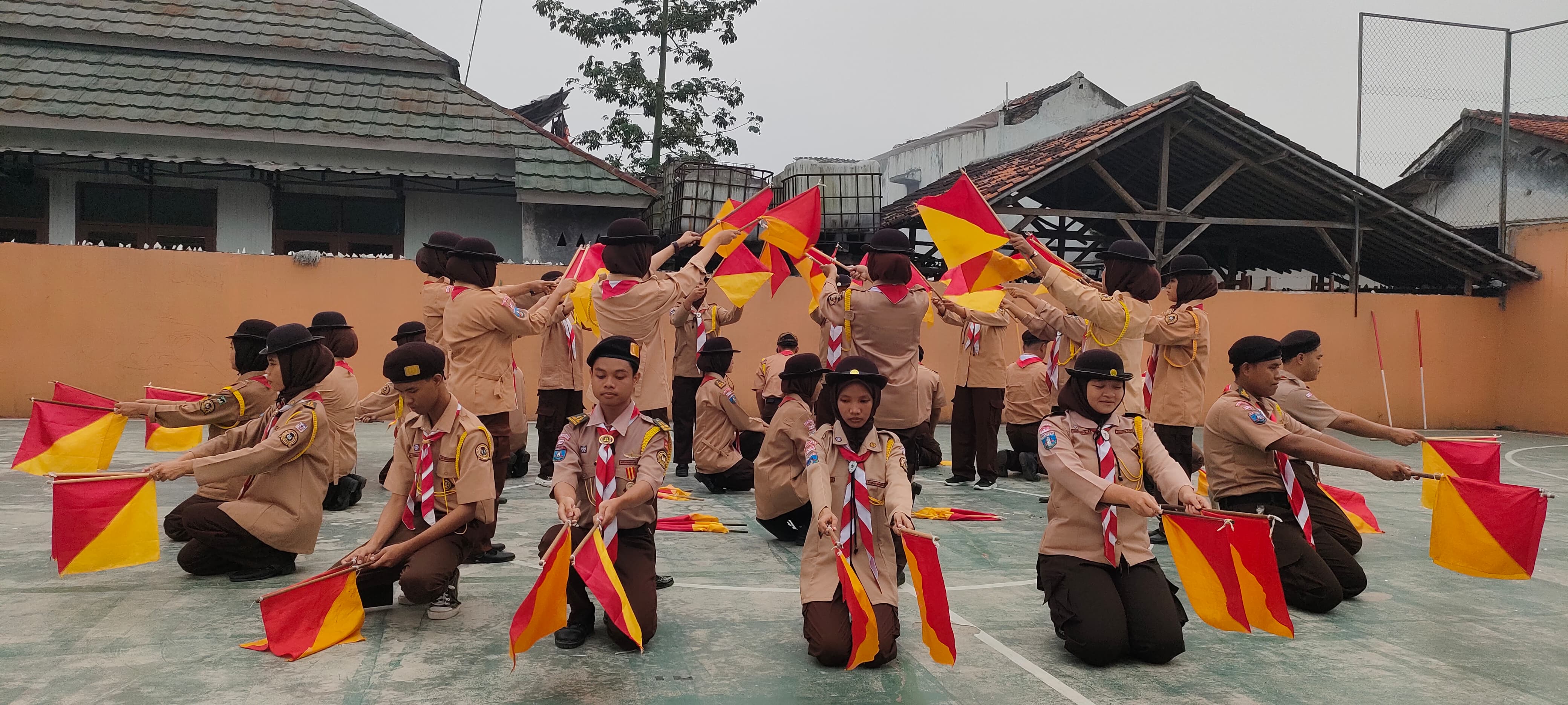 Penampilan eskul pramuka